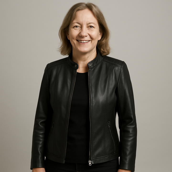 Ludmila | Elegancka skórzana kurtka